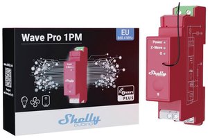 Przekaźnik Shelly maks. 16 A 1 faza 1 x 16 A funkcja pomiarowa Z-Wave Shelly Wave Pro 1PM  Przekaźnik na szynę DIN  Z-Wave