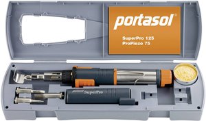 Lutownica gazowa- zestaw Portasol SuperPro Set, 625 °C, 90 min, zaw. zapalnik piezo, 165 g