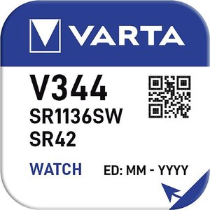 Bateria guzikowa, srebrowo-tlenkowa Varta Electronics 344 Bateria guzikowa tlenkowo srebrowa Varta 344