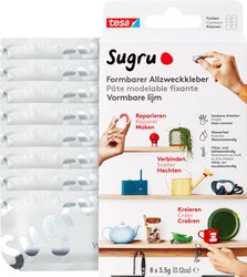 Susumatby tesa® - uniwersalny klej formujący, 8-pak (8 x 3,5 g) w kolorze białym tesa Sugru Klej 41287-00001-00 biały 8 szt.