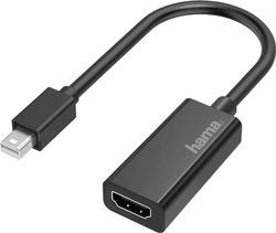 Przejściówka, adapter Mini DisplayPort, HDMI Hama 00200332, [1x złącze męskie angielskie - 1x złącze męskie Mini DisplayPort]