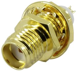Złącze SMA TRU COMPONENTS SMA-KHC-RG174 1372235 złącze żeńskie do wbudowania pionowego 50 Ω 1 szt.