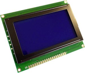 Wyświetlacz LCD Display Elektronik DEM128064ASBH-PW-N biały niebieski 128 x 64 Pixel (S x W x G) 93 x 70 x 10 mm
