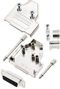 Zestaw listew żeńskich D-Sub TRU COMPONENTS TCMHDM3515DMSK 7708660, rzędy: 2, styki: 15, 35 °, 1 szt.