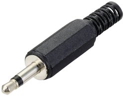 Złącze męskie jack 3,5 mm TRU COMPONENTS TC-10336016, niklowany, złącze męskie proste, 1 szt.
