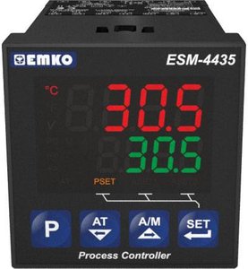 Termostat Emko ESM-4435.1.20.0.1/01.01/0.0.0.0 Pt100, T, J, K, R, S -200 do 1700 °C Przekaźnik 5 A (D x S x W) 88 x 48 x 48 mm