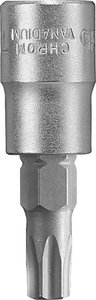 Wkładki do kluczy nasadowych PROFI, 1/4&quot, x T30 Nasadka trzpieniowa  kwb  372030  1 szt.
