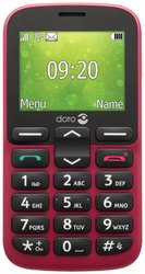 Telefon komórkowy Dual-SIM doro 1380 czerwony