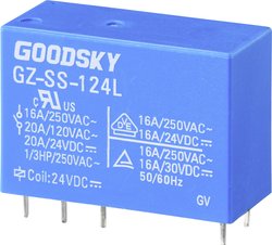 Przekaźnik drukowany GoodSky GZ-SS-124L GZ-SS-124L, monostabilny, 1 cewka, 110 V/DC, 20 A, 1 szt.