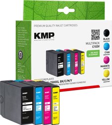 KMP Tusz Zamiennik Canon PGI-2500BK XL, PGI-2500C XL, PGI-2500M XL, PGI-2500Y XL Czarny, Cyjan, Magenta, Żółty atrament KMP C103V 1565,0050, 1 zest.