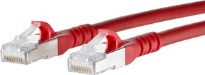 Kabel LAN Metz Connect 1308455066-E, 1 szt., RJ45, CAT 6a, S/FTP, 5.00 m, czerwony