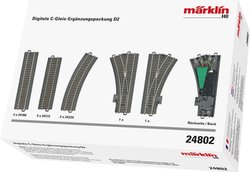 Zestawy przedłużaczy gąsienic H0 Märklin C Zestaw torów H0 Märklin 24802