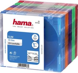 Koszulka na płyty CD Hama Slim, 25 sztuk, kolor Pokrowiec Slim CD Hama 00051166, 25 szt.