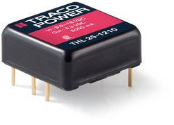 Przetwornica DC/DC, do PCB TracoPower THL 25-2411 THL 25-2411, 25 W, 5.1 V/DC, 5 A, 1 szt.