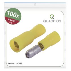 Złącze męskie okrągłe Quadrios 23C493, 4 mm² - 6 mm², 100 szt.