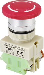 Wyłącznik awaryjny TRU COMPONENTS Y090 TC-9219028, 1 NC, 1 szt.