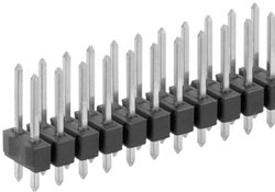Listwa pinowa THR Fischer Elektronik SL 21 THR 097/ 72/Z, RM 2,54 mm, 2 x 36 pin, 3 A