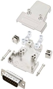 Zestaw listew męskich D-Sub TRU COMPONENTS TCTRIM15DBPK 7708728, rzędy: 2, styki: 15, 180 °, 1 szt.