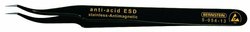 Pęseta SMD, w kształcie sierpa, kątowa, super szpiczasta, z powłoką ESD Pęseta do SMD Bernstein Tools  5-054-13 120 mm