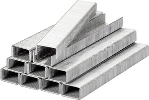 Zszywki, 12,3mm x 12mm, drut płaski, stal, 750szt. Kołki do gwoździarek kwb 352112