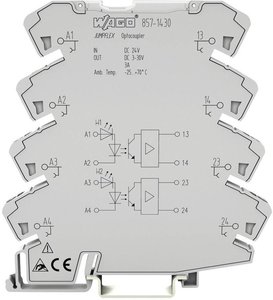 wejście: 2 x 24 V DC wyjście: 2 x 9 V ... 60 V DC / 0,1 A WAGO 857-1494 optoseparator