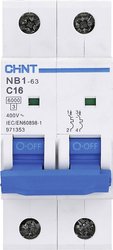 Wyłącznik automatyczny Chint NB1L 179644, 2 styki, 16 A