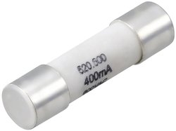 VOLTCRAFT VC 151/171 Fuse Bezpiecznik do multimetru (Ø x D) 5 mm x 20 mm 400 mA 600 V/AC, 600 V/DC szybki -F- Zawartość 1 szt.