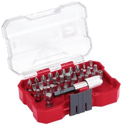 ETUI Einhell XS 32 szt. Zestaw bitów, bity 25 mm, uchwyt do szybkiej wymiany bitów 60 mm, adapter z napędem sześciokątnym na 1/4",, w zestawie pudełko do przechowywania Bity Einhell 118693 1 zest.