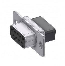 Złącze żeńskie D-Sub Deltron Connectors DTS09 SX, rzędy: 2, styki: 9, 180 °, 1 szt.