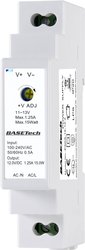 Zasilacz na szynę DIN Basetech PSDS-15-12-2 BT-2250247 12 V 1.25 A 15 W Ilość wyjść:1 x