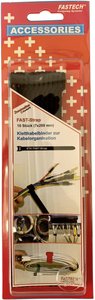 Opaska kablowa na rzepy do wiązania element z pętelkami i haczykami (D x S) 200 mm x 7 mm czarny FASTECH® 801-330C 10 szt.