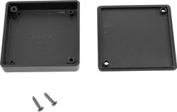 Obudowa uniwersalna Hammond Electronics, ABS, czarny, (D x S x W) 60 x 60 x 15 mm, 1 szt.