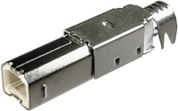 Złącze wtykowe USB B do samodzielnego montażu TRU COMPONENTS 1582491, 1 szt.