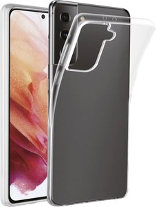 Vivanco Super Slim Futerał backcase Samsung Galaxy S21 (5G) przeźroczysty Ładowarka indukcyjna, Bryzgoszczelny, Odporny na wstrząsy, Wodoodporny