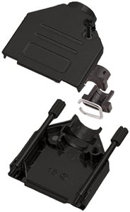 Obudowa złącza D-SUB encitech DTCK15-BK-K 6560-0815-02, odlew cynkowy, 180 °, 1 szt.
