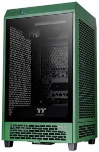 Thermaltake The Tower 200 Mini Tower Obudowa do komputera  racing green z 2 wentylatorami, z okienkiem, z filtrem przeciwkurzowym