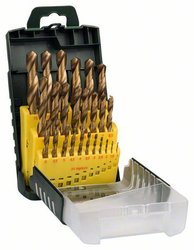 Zestaw wierteł do metalu HSS-TiN, 25 szt., 1 - 13 mm, skrzynka uchwytowa Zestaw wierteł krętych do metalu Bosch Accessories 2607017154 1 zest.