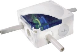 Skrzynka przyłączeniowa z masą zalewową Wiska Combi IP 68 Set 308, IP68, (D x S x W) 85 x 85 x 51 mm, szary, 1 zest.