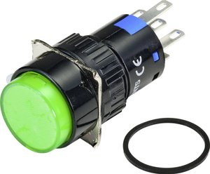 Przycisk podświetlany  TRU COMPONENTS TC-9219048, 16 mm, 250 V/AC, 3 A, 1 szt.