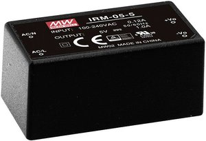 Zasilacz AC/DC Mean Well IRM-05-12 12 V/DC 0.42 A 5 W