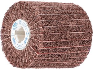 PFERD 44641108 Wałek szlifierski z włókniny POLINOX PNZ Ø 100 x 100 mm rowek 19 mm A 80 / M do dokładnego szlifowania i wykańczania 100 mm  1 szt.