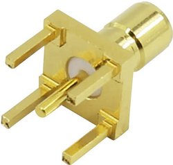 Złącze SMB TRU COMPONENTS SMB-014 złącze męskie do wbudowania pionowego 50 Ω 1 szt.