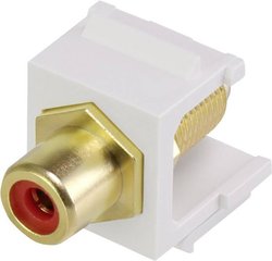 Moduł Keystone renkforce RCA/F czerwony RF-KS-RCAFR Moduł Cinch  Renkforce RF-KS-RCAFR Keystone