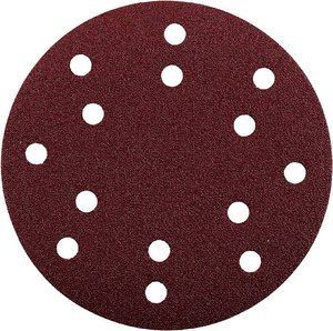 Tarcze szlifierskie QUICK-STICK, WOOD &, METAL, korund, Ø 150 mm, perforowane, ziarnistość 240 Tarcza szlifierska kwb 492024 5 szt.