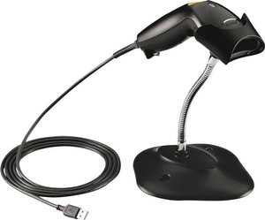 Skaner kodów kreskowych 1D LS1203, antracytowy, USB-Kit, ze stojakiem Skaner kodów kreskowych Motorola LS1203, USB