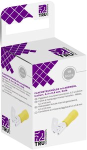 TRU COMPONENTS T1904C112 Asortyment konektorów płaskich, żeńskich 15 szt.