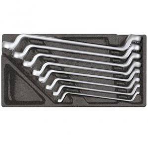 Zestaw kluczy oczkowych podwójnych w module piankowym 1/3, 8 sztuk Klucz oczkowy podwójny Gedore RED R22150000 3301697