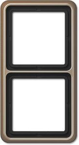 Jung CD582GB rama 2-krotnie  Osłona Jung CD582GB brąz