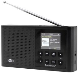 Radio kieszonkowe soundmaster DAB165SW DAB+, UKW wielokrotne ładowanie czarny