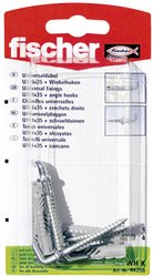 Kołki rozporowe z hakiem kątowym Fischer 94258 UX, 6 x 35 mm, 4 szt.
